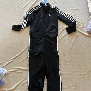 Adidas Kids Black One Piece Jumpsuit